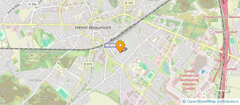 localisation de l'entreprise SOCIETE D'HORTICULTURE D'HENIN- BEAUMONT ET ENVIRONS  HENIN-BEAUMONT