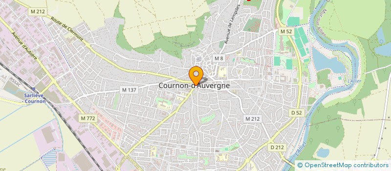 localisation de l'entreprise SOCIETE D'HORTICULTURE DE COURNON  COURNON-D'AUVERGNE