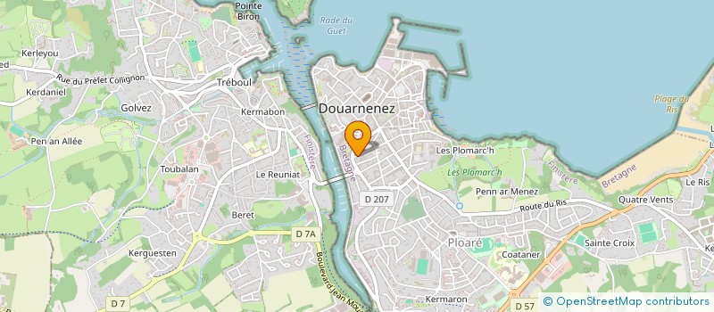 localisation de l'entreprise SOCIETE D'HORTICULTURE DE DOUARNENEZ ET DU CANTON  DOUARNENEZ