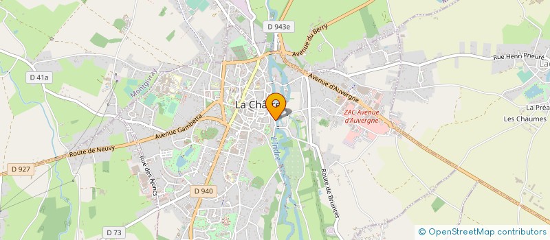 localisation de l'entreprise SOCIETE D'HORTICULTURE DE L'INDRE