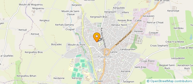 localisation de l'entreprise SOCIETE D'HORTICULTURE DU BAS LEON à PLABENNEC