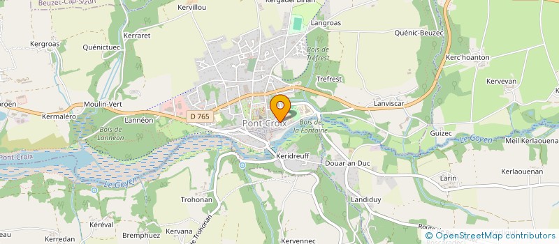 localisation de l'entreprise SOCIETE D'HORTICULTURE DU CAP SIZUN ET DU PAYS BIGOUDEN  PONT-CROIX