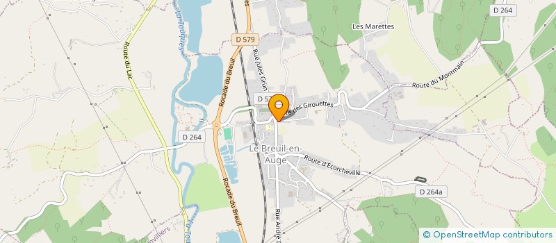 localisation de l'entreprise SOCIETE D HORTICULTURE ET DE BOTANIQUE DU CENTRE DE LA NDIE LISIEUX  LE BREUIL-EN-AUGE