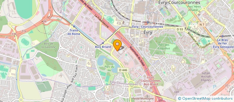 localisation de l'entreprise SOCIETE D HOTELLERIE ET DE RESTAURATION EUROPEENNE à EVRY-COURCOURONNES