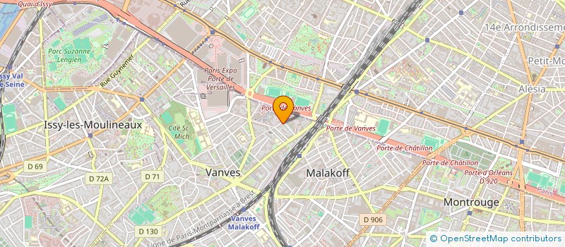 localisation de l'entreprise SOCIETE D'IMPRESSION AZUREENNE  VANVES