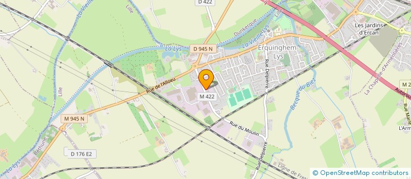 localisation de l'entreprise SOCIETE D'IMPRESSION DE LA LYS  ERQUINGHEM-LYS