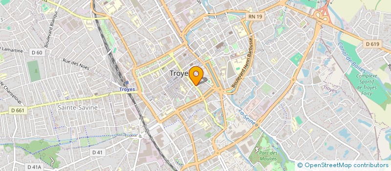 localisation de l'entreprise SOCIETE D'IMPRESSION ET DE PUBLICITE - SIP  SAINTE-MAURE