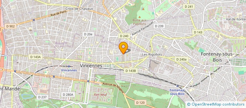 localisation de l'entreprise SOCIETE D'IMPRESSION FB à VINCENNES