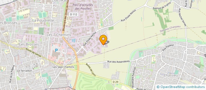 localisation de l'entreprise SOCIETE D IMPRESSION ROCHE ET CLEMENCON à DECINES-CHARPIEU