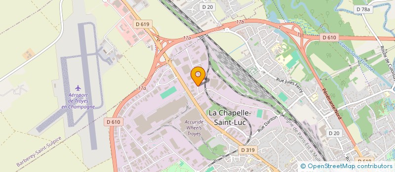 localisation de l'entreprise SOCIETE D IMPRESSION TROYENNE à LA CHAPELLE-SAINT-LUC