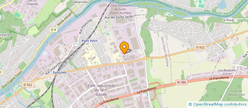 localisation de l'entreprise SOCIETE D'IMPRIMERIE PETIT ET COMPAGNIE  SAINT-OUEN-L'AUMONE