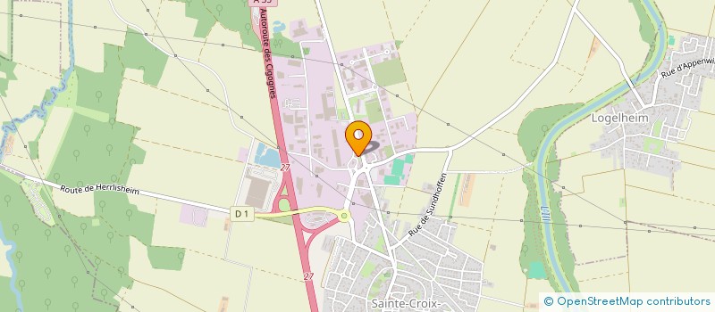 localisation de l'entreprise SOCIETE D'INFIRMIERS DE SAINTE CROIX EN PLAINE  SAINTE-CROIX-EN-PLAINE