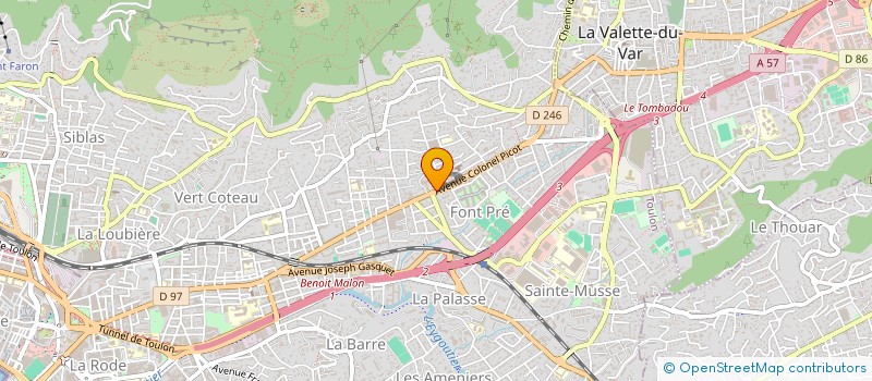 localisation de l'entreprise SOCIETE D'INFORMATIQUE ET D'ADAPTATION AUX PROCESSUS INDUSTRIE à TOULON