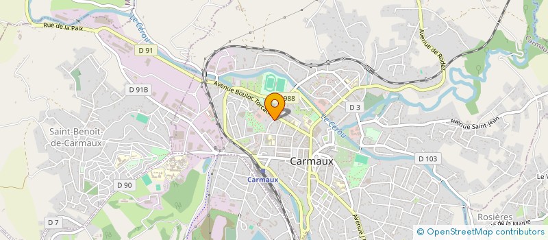 localisation de l'entreprise SOCIETE D'INFORMATIQUE MIDI-PYRENEES à CARMAUX