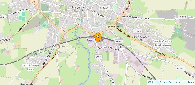 localisation de l'entreprise SOCIETE D'INGENIERIE CONSEIL EN EAU ET ENVIRONNEMENT à BAYEUX