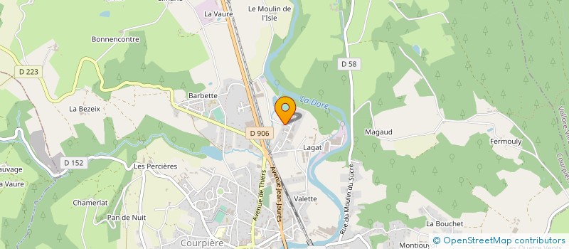 localisation de l'entreprise SOCIETE D INGENIERIE PLASTIQUE à COURPIERE