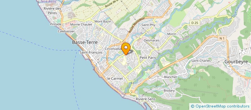 localisation de l'entreprise SOCIETE D'INGENIERIE TOURISTIQUE ET DE CROISIERE  BASSE-TERRE