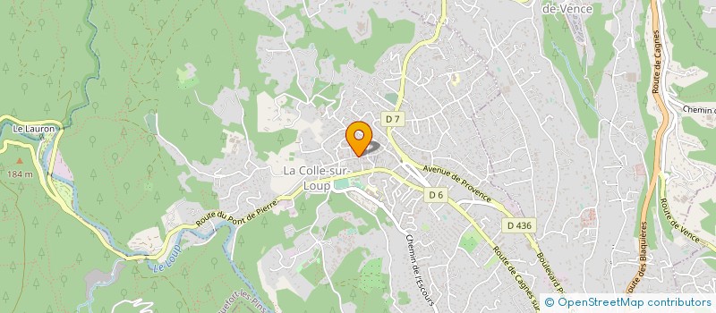 localisation de l'entreprise SOCIETE D'INGENIEURS EXPERTS DU BATIMENT à LA COLLE-SUR-LOUP