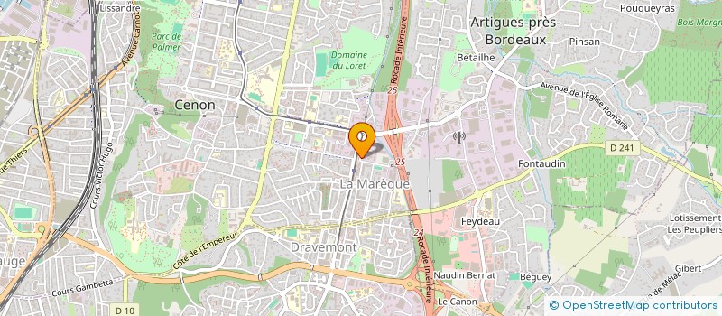 localisation de l'entreprise SOCIETE D'INSTALLATION D'ENTRETIEN ET DE DEPANNAGE  CENON