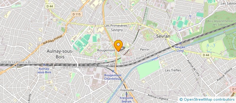 localisation de l'entreprise SOCIETE D INSTALLATION ELECTRIQUE TERTIAIRE INDUSTRIEL ET BATIMENT à AULNAY-SOUS-BOIS