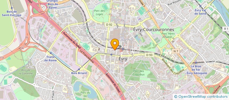 localisation de l'entreprise SOCIETE D'INTERMEDIATION D'AFFAIRES ET DE SERVICES  EVRY-COURCOURONNES