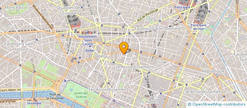localisation de l'entreprise SOCIETE D'INVENTAIRE, D'EXPERTISE & D'APPORT D'OEUVRES D'ART à PARIS