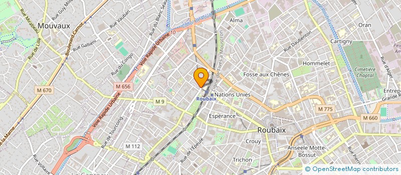 localisation de l'entreprise SOCIETE D'INVESTISSEMENT IMMOBILIER ET PROMOTION IMMOBILIERE (SIIPI)  ROUBAIX