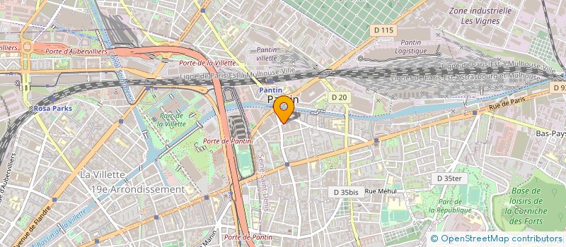 localisation de l'entreprise SOCIETE D'INVESTISSEMENT REGIONALE  PANTIN