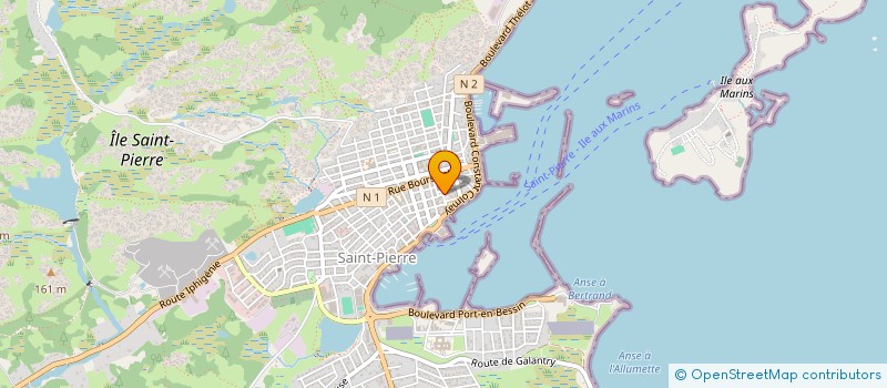 localisation de l'entreprise SOCIETE D'INVESTISSEMENTS DE LA FILIERE PECHE DE L'ARCHIPEL à SAINT PIERRE