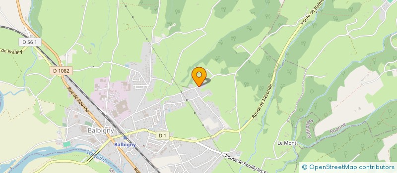 localisation de l'entreprise SOCIETE D.K.P.  BALBIGNY