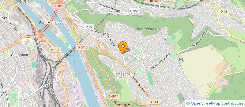 localisation de l'entreprise SOCIETE D.L- D.B.  BONSECOURS