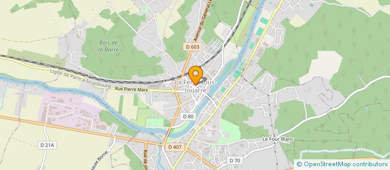 localisation de l'entreprise SOCIETE D LATRE à LA FERTE-SOUS-JOUARRE