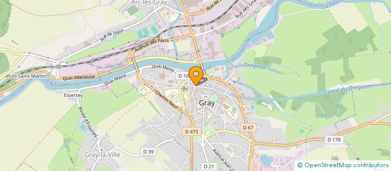 localisation de l'entreprise SOCIETE D'OPTIQUE GRAYLOISE à GRAY