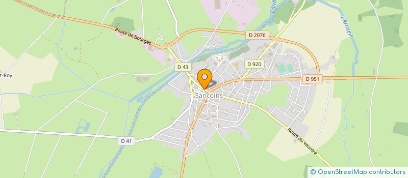 localisation de l'entreprise SOCIETE D OPTIQUE GUILLAUME OUDRY à SANCOINS