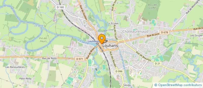 localisation de l'entreprise SOCIETE D OPTIQUE LOUHANNAISE à LOUHANS