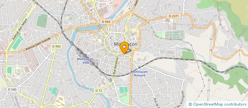 localisation de l'entreprise SOCIETE D'OPTIQUE SCHMITT à MONTLUCON