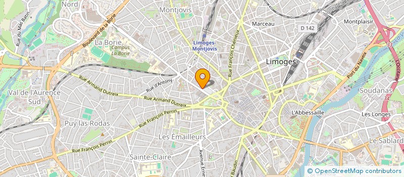 localisation de l'entreprise SOCIETE D'ORDINATEURS ET DE MICRO INFORMATIQUE FAMILIALE à LIMOGES