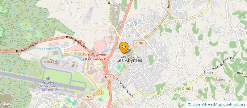 localisation de l'entreprise SOCIETE D'ORGANISATION PACS SERVICES à LES ABYMES