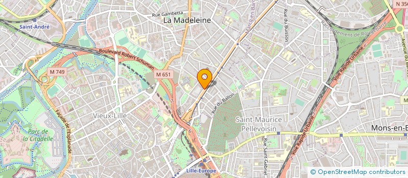 localisation de l'entreprise SOCIETE D PHI à LA MADELEINE