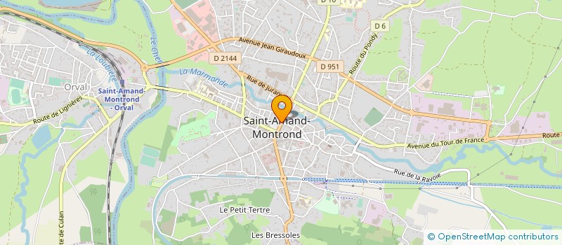 localisation de l'entreprise SOCIETE D.S.C  SAINT-AMAND-MONTROND