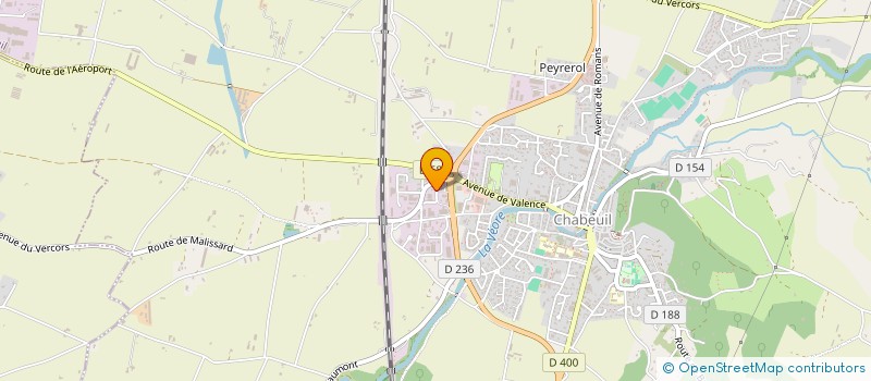 localisation de l'entreprise SOCIETE D'USINAGE DROMOISE DE PRECISION - SUD PRECISION à CHABEUIL