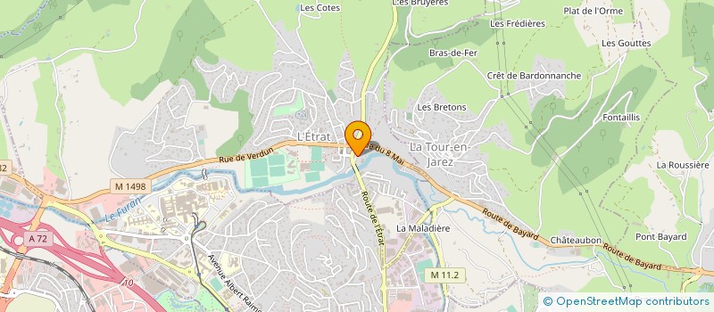 localisation de l'entreprise SOCIETE D'USINAGE DU FOREZ à L'ETRAT