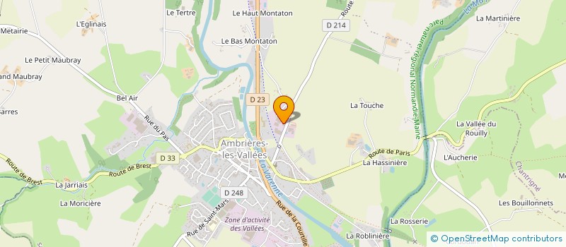 localisation de l'entreprise SOCIETE D'USINAGE MODERNE CARBURE ACIER à AMBRIERES-LES-VALLEES