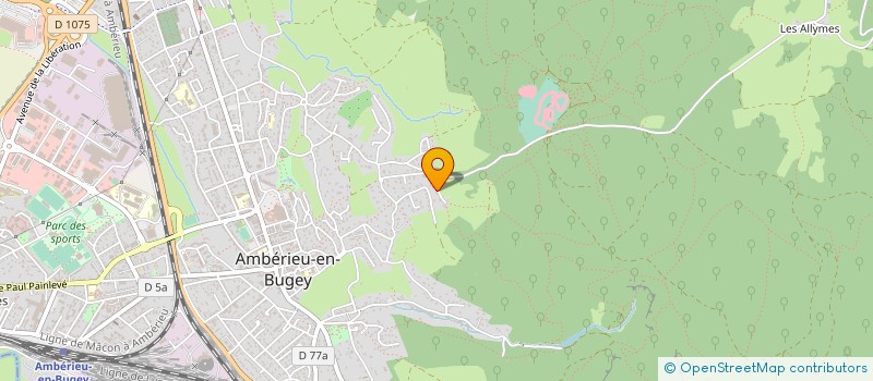 localisation de l'entreprise SOCIETE DACRI  AMBERIEU-EN-BUGEY