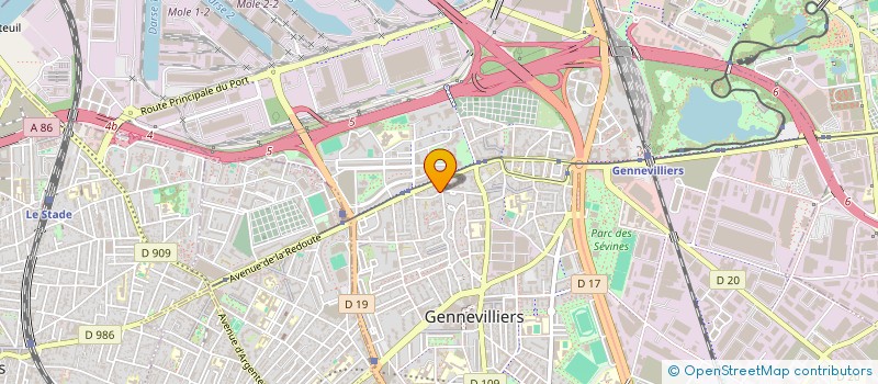 localisation de l'entreprise SOCIETE DAKAJ à GENNEVILLIERS