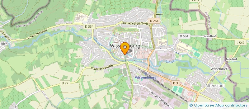 localisation de l'entreprise SOCIETE DANIEL REBERT à WISSEMBOURG