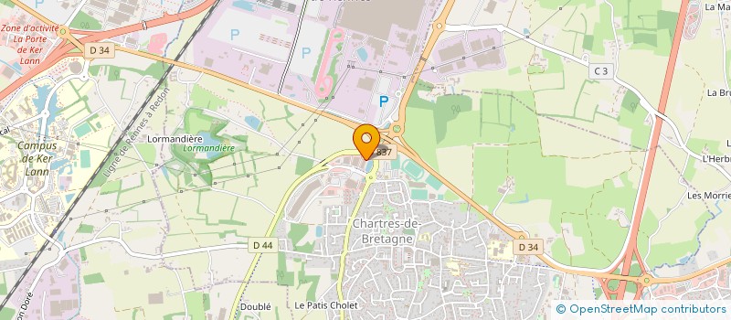 localisation de l'entreprise SOCIETE DANJOU PERE ET FILS  CHARTRES-DE-BRETAGNE