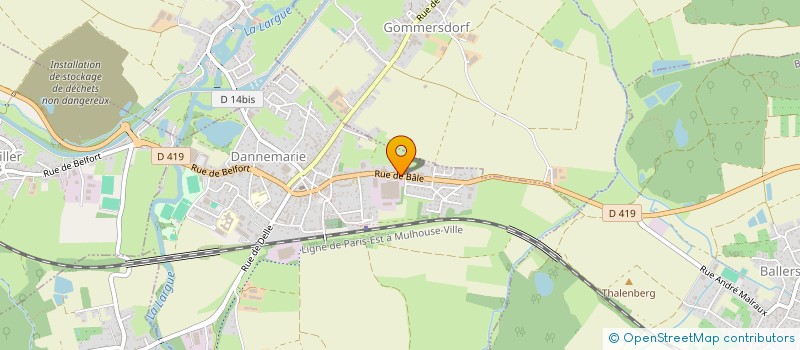 localisation de l'entreprise SOCIETE DANNEMARIENNE DE CONSTRUCTION  DANNEMARIE