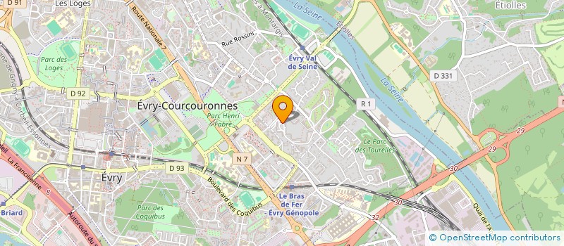 localisation de l'entreprise SOCIETE DAUDET à EVRY-COURCOURONNES