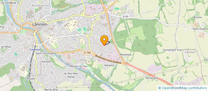 localisation de l'entreprise SOCIETE DAUMIER  LANNION